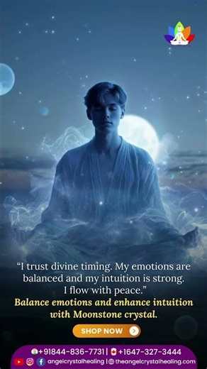 Balance Emotions & Enhance Intuition with Moonstone Crystal | Rupesh Kapoor | Angel Crystal Healing