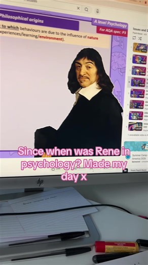 Old video but as rene’s biggest fan I felt I should post regardless #psychology #philosophy #renedescartes #alevels #alpha