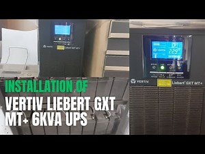 How to install vertiv liebert GXT MT+ 6kva ups #upsbattery #upsamc