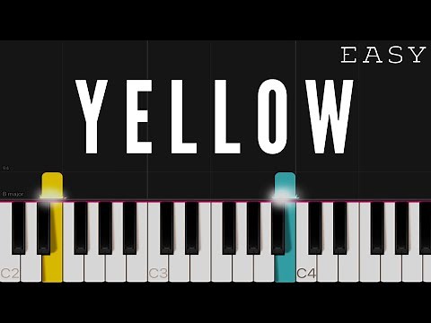 Coldplay - Yellow | EASY Piano Tutorial