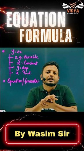 Equation Formula in Physics | Class 9th &11th | Lec-2| By Wasim Sir @VidyaVistarAcademy#cbse #bseb