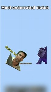 Most easy clutch in Minecraft So I tried it.🤣🔥 #gaming #minecraft #pvp #proplayer