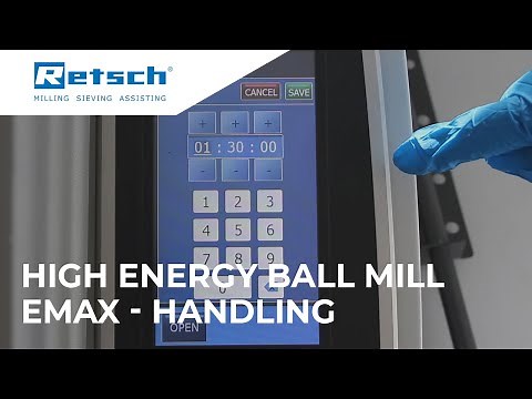 High Energy Ball Mill Emax - Handling #RETSCH #highenergyballmill #laboratoryinstruments