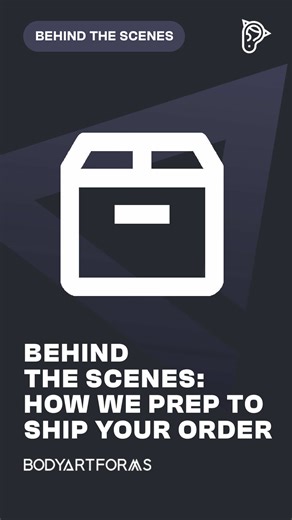 Our goal is to get your piercing jewelry orders ready to ship as fast as possible. To do so, we prep ahead of time to make packing smoother. Here’s a little behind the scenes of what we do. #bodyartforms #piercingtok #pierced #piercingjewelry #bodyjewelry