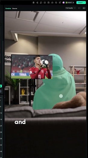 Football Goes THROUGH the TV Screen?! ⚽📺 (Filmora Tutorial)