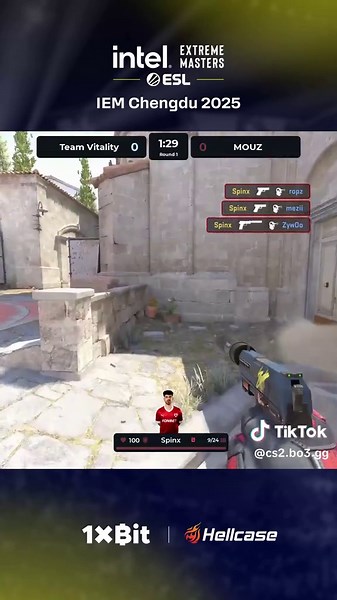 Spinx makes the first round unforgettable — four clean kills with a pistol and total domination from the start! #bo3 #esl #chengdu #cs2 #cs #highlights #bestmoments