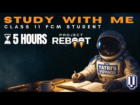 Study With Me Live | 5 Hours | Project Reboot: Day 4 | Calm Music, Chat in Breaks |