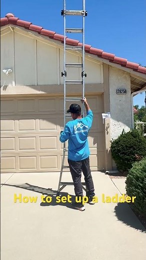 How to set up a ladder? #roofrepair #roofing #construction #roofingcontractor