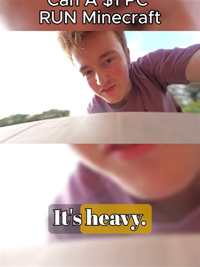 Can a 1$ Pc run Minecraft ? Part.3 #pc #pcgaming #minecraft #java #bench #benchmarks #intel #1 #fyp #techtok #techtips