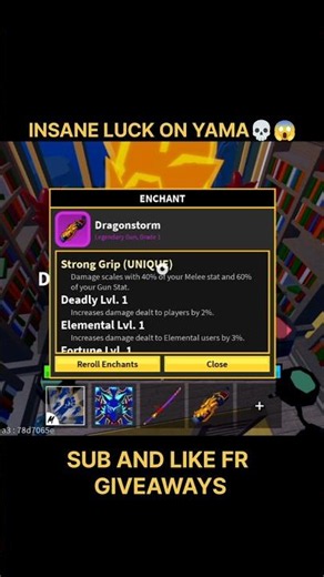 🔥 W ENCHANTMENT on YAMA?! 😱 This Sword is UNSTOPPABLE! | Blox Fruits