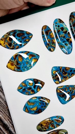 Finished result for cabochons. Future earrings and pendants??🤷‍♀️🤔 #polymerclaytools #polymerclay #polymerclayart #polymerclayjewelry #polymerclayearrings #polymerclaycutters #polymerclaypendant #polymerclaytutorial #jewelrymaker #jewelrytools #jewelrydesigner #jewelrytutorial | Sweety Bijou