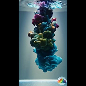 Liquid Colour Burst in Glass Tank 💧✨ — ASMR Visual Art