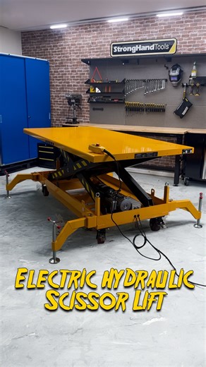 Strong Hand Tools | Heavy lifts just got a whole lot smoother. 💪 The Heavy-Duty Electric Hydraulic Scissor Lift delivers stable, controlled lifting with the... | Instagram
