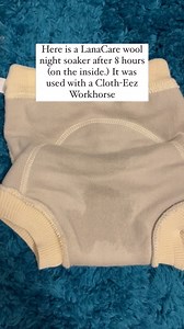 𝑳𝒂𝒏𝒂𝑪𝒂𝒓𝒆 | Merino wool pull on cover (night soaker) 🌙 This has been a go-to at night for us. My son needed something more at night, and this did the trick for us. We have used it almost every night since we got it! Like any diaper though, it’s only as good as it’s absorbency underneath. With this I paired our large organic cotton workhorse. (No booster) Huge benefit of wool is not having to wash it every day. Or even every week. Let it air dry completely (inside out) and it should be re