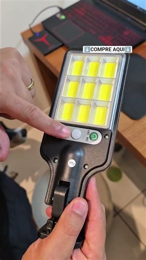 This LED floodlight doesn't use electricity. #shortsviral #solarlight #light #led #solar #househo...