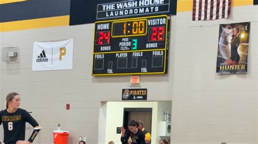 Perquimans Varsity Girls Volleyball erases a 13-6 3rd set deficit and goes on to win the AAC Conference Championship against Edenton 3-0 at Perquimans High School on October 15, 2025. | William Anthony