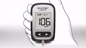 Accu-Chek Softclix Glucose Monitor Kit for Diabetic Blood Sugar Testing: Guide Me Meter, Softclix Lancing Device & 110 Lancets, 100 Guide Test Strips, and Control Solution (Packaging May Vary)