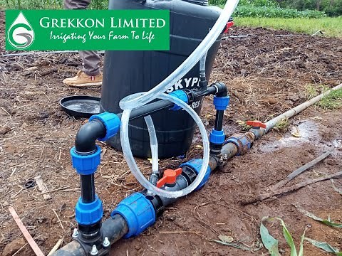 How to apply fertilizer through drips using a Venturi fertilizer injector - Grekkon Limited