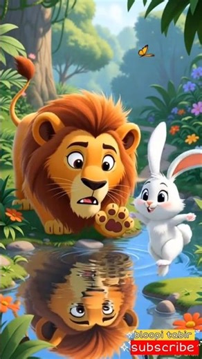 “Lion vs Rabbit – Unexpected Ending! 😲 #shorts#aivideo #aishorts #ai