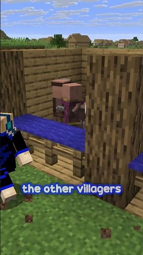Villagers Are Actually BLIND? 😭 #minecraft #gaming