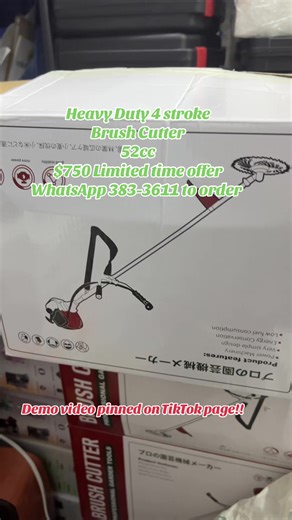 Heavy Duty 52cc Brush Cutter Sale for $750