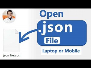 How to open json file | 2 Ways open json file in laptop computer mobile