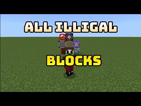HOW to get all the illegal blocks in Minecraft bedrock and use them.