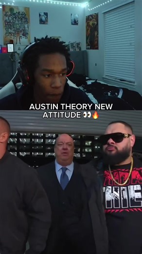 Austin Theory New Attitude 👀🔥 || #certified_buckss #austintheory #austintheorywwe #paulheyman #thevision