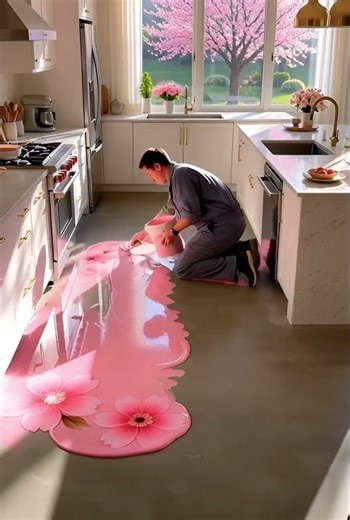 Epoxy Floor for Kitchens?! - Amazing USA Home Makeover Reveal 😱🔥 #usalive