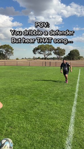 Soccer Player Avoids Two-Footed Tackle with Skillful Moves