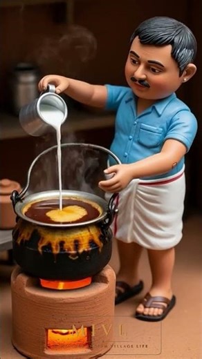 Miniature Tea shop at Tiny Indian Village ASMR #shorts