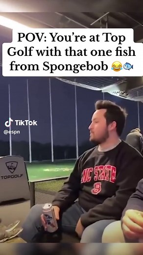 Spongebob Fish Guy Meme at Top Golf