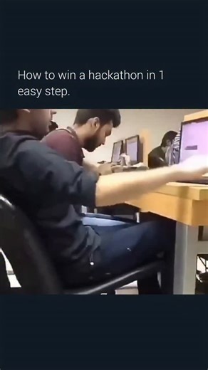 MemeMyWork | Work Memes | When you're a CS student at a US university and you join your first Hackathon... and discover the only secret to winning. 😅 . . . . .... | Instagram