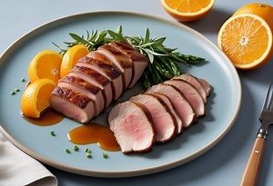 Pan-Seared Duck Breast with Orange Glaze
