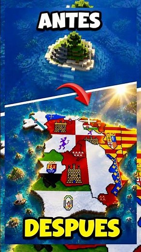 I Built SPAIN to GIGANTIC SCALE in Minecraft Survival #minecraft #survival