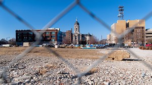 Site of Evansville's former tallest building remains barren two years after demolition
