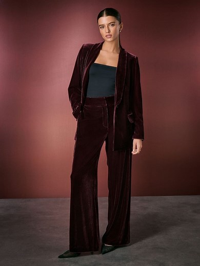 Next's chic velvet trouser suit is the perfect alternative to a Christmas party dress – here's how to wear it