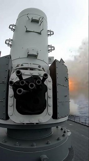 INSANE Phalanx CIWS Firepower! 💥 4,500 Rounds Per Minute #Shorts #military