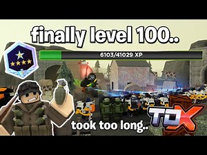 I'm Finally Level 100 In TDX.. How Did I Grind XP Fast? | Roblox Tower Defense X