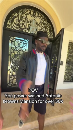 Power Washing Antonio Brown's Mansion for $50k