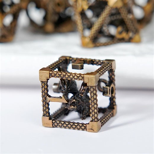 Metal Hollow Dragon Dice Set, DND RPG Role-playing Game Dice Bag - Etsy Canada