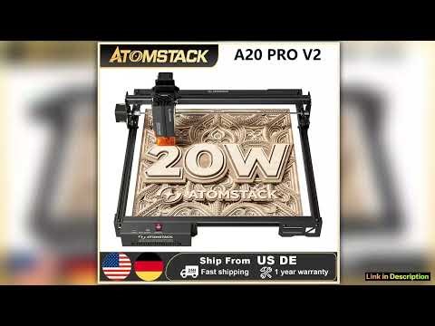 Atomstack A20 Pro V2 Laser Engraver machine Machine 20W QuadLaser Cutter Metal Arcylic Wood Glass 4