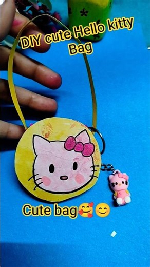 Hello kitty cute bag DIY 🥰😊#diy #craft #minibags