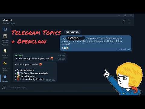 Who Needs Discord? Organizing OpenClaw Agents in Telegram w/ Topics