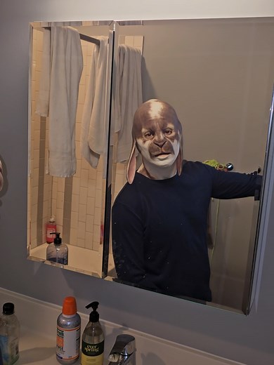 he's finally becoming himself, were all so proud✨️ #rabbitman #realfullgrownrabbit