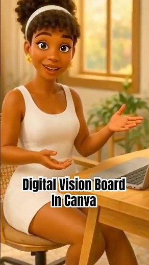 Create your very own digital vision board with Canva in just minutes #canvatutorial #visionboard￼