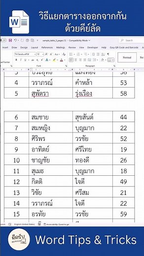 How to separate tables in Microsoft Word (2 easy ways!)
