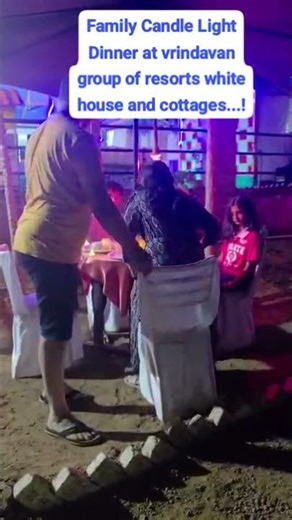 Family Candle Light Dinner at Vrindavan group of resorts 🕯️🍽️ #food #weekendvibes #candlelight