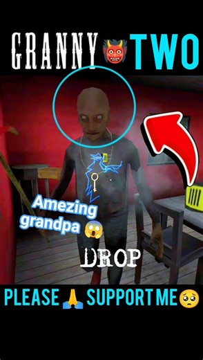 Granny chapter two😱👹 granny and grandpa ko headshot #viral #shortsvideo #horror #games