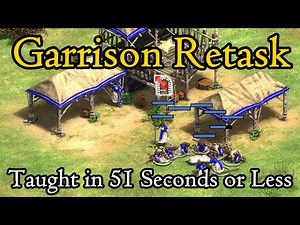 How to Quickly Retask Villagers in AoE2 using Garrison Hotkeys taught in 51 seconds or less